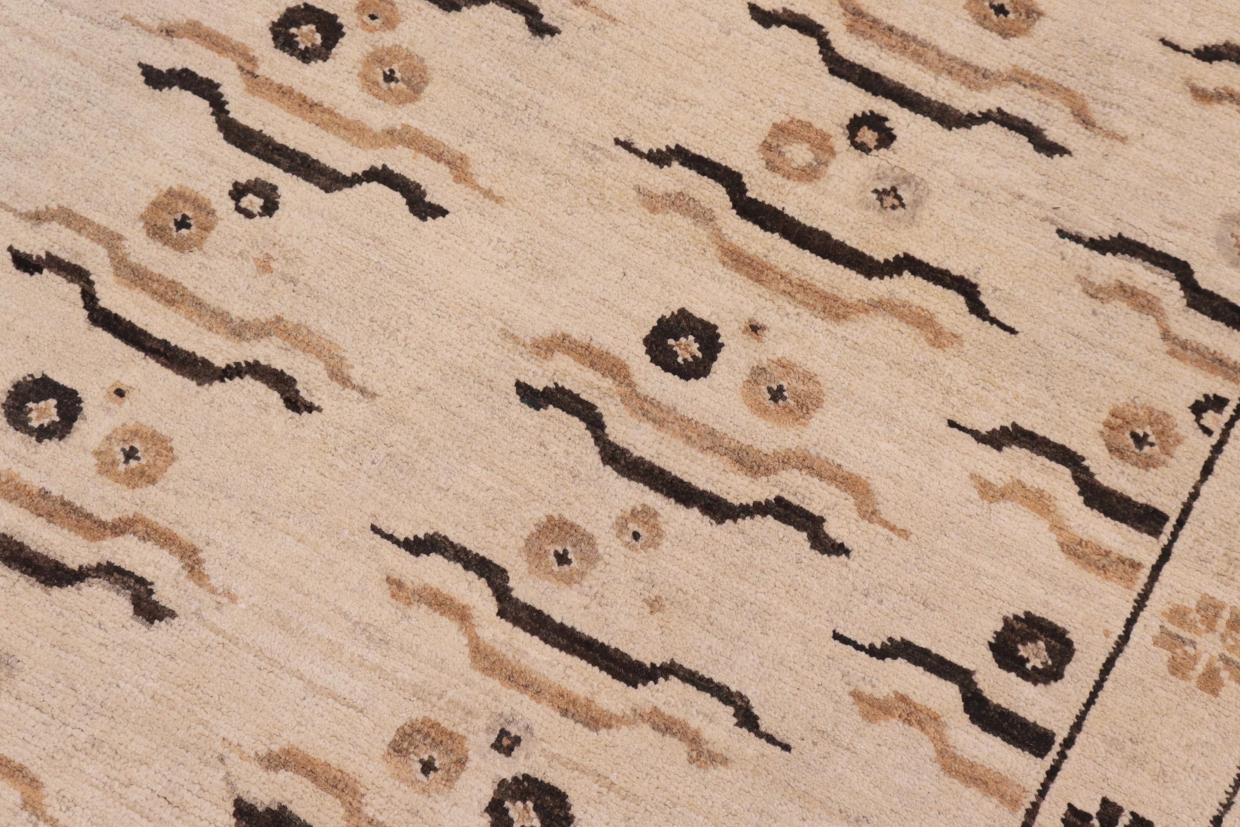 handmade Transitional Kafkaz Lt. Tan Lt. Tan Hand Knotted RECTANGLE 100% WOOL area rug 9' x 15'