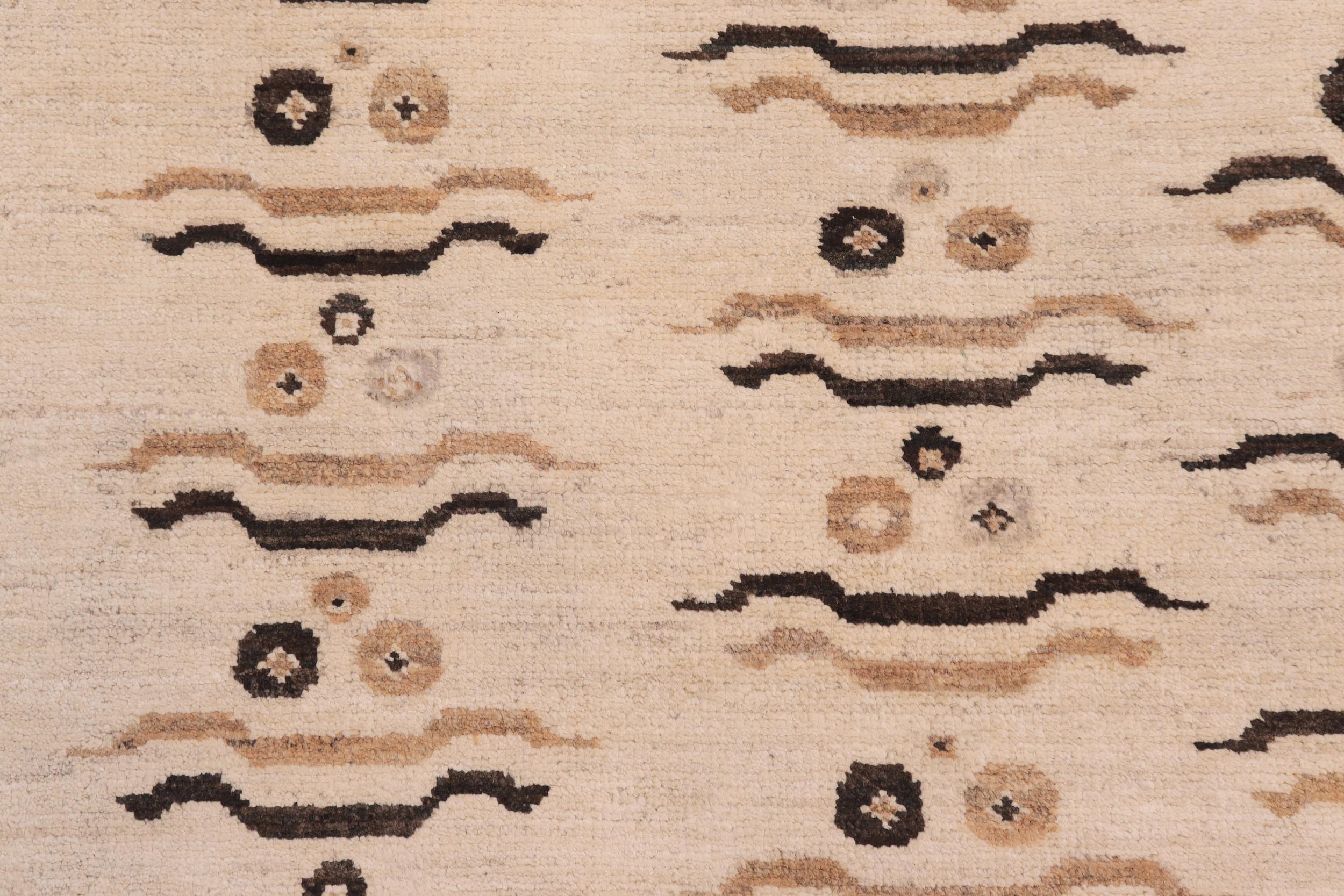 handmade Transitional Kafkaz Lt. Tan Lt. Tan Hand Knotted RECTANGLE 100% WOOL area rug 9' x 15'