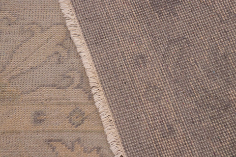 handmade Traditional Kafkaz Gray Beige Hand Knotted RECTANGLE 100% WOOL area rug 9' x 12'