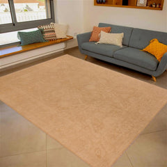 handmade Transitional Kafkaz Brown Tan Hand Knotted RECTANGLE 100% WOOL area rug 10 x 14