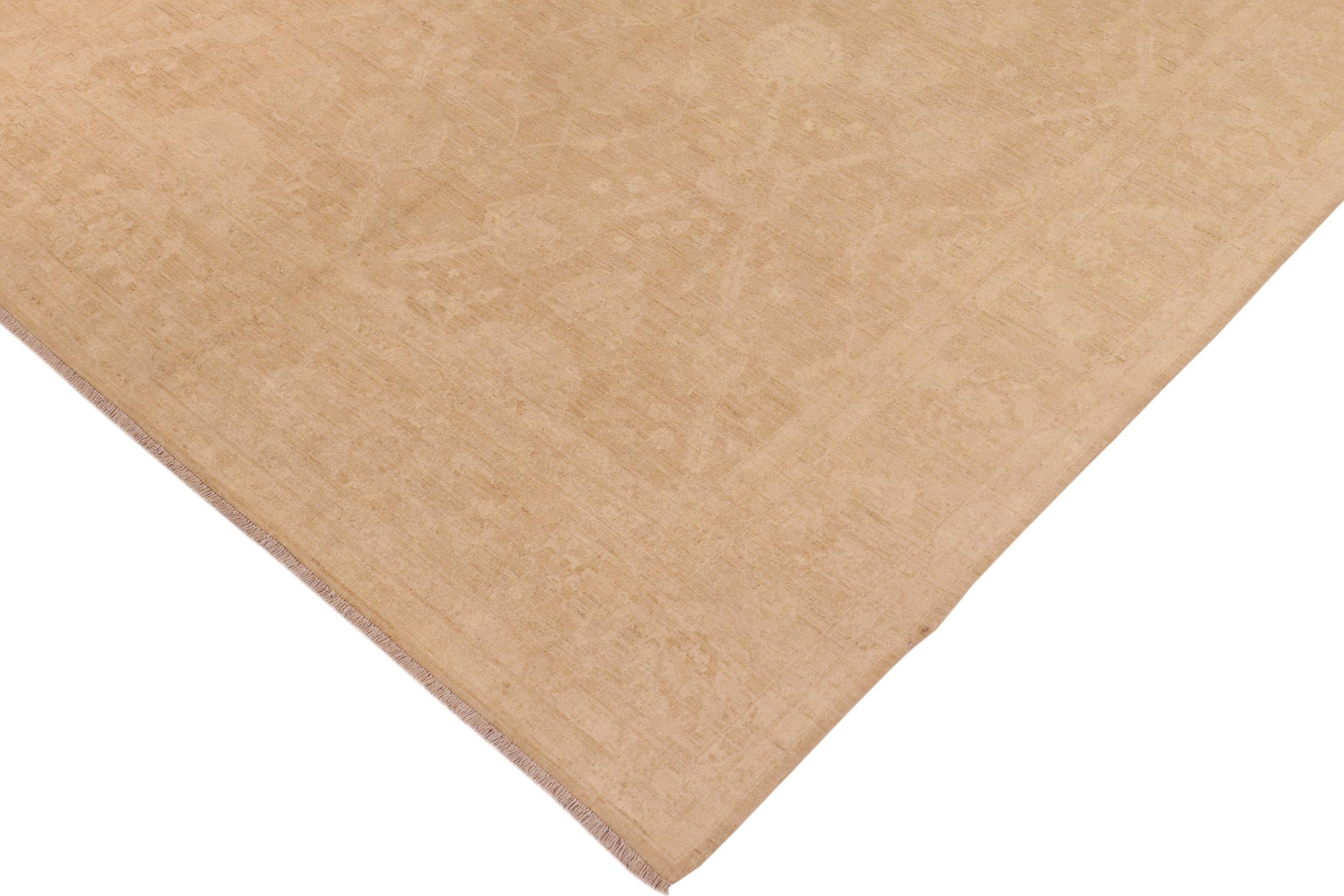 handmade Modern Kafkaz Brown Tan Hand Knotted RECTANGLE 100% WOOL area rug 10' x 14'