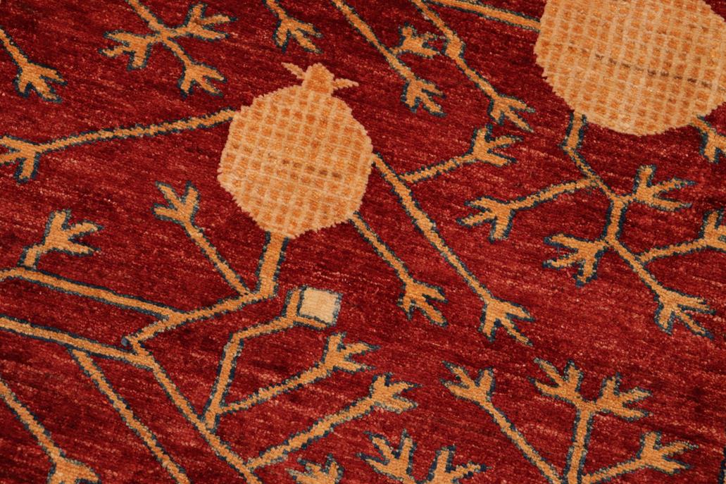 handmade Geometric Super Kazak Red Blue Hand Knotted RECTANGLE 100% WOOL area rug 7 x 10