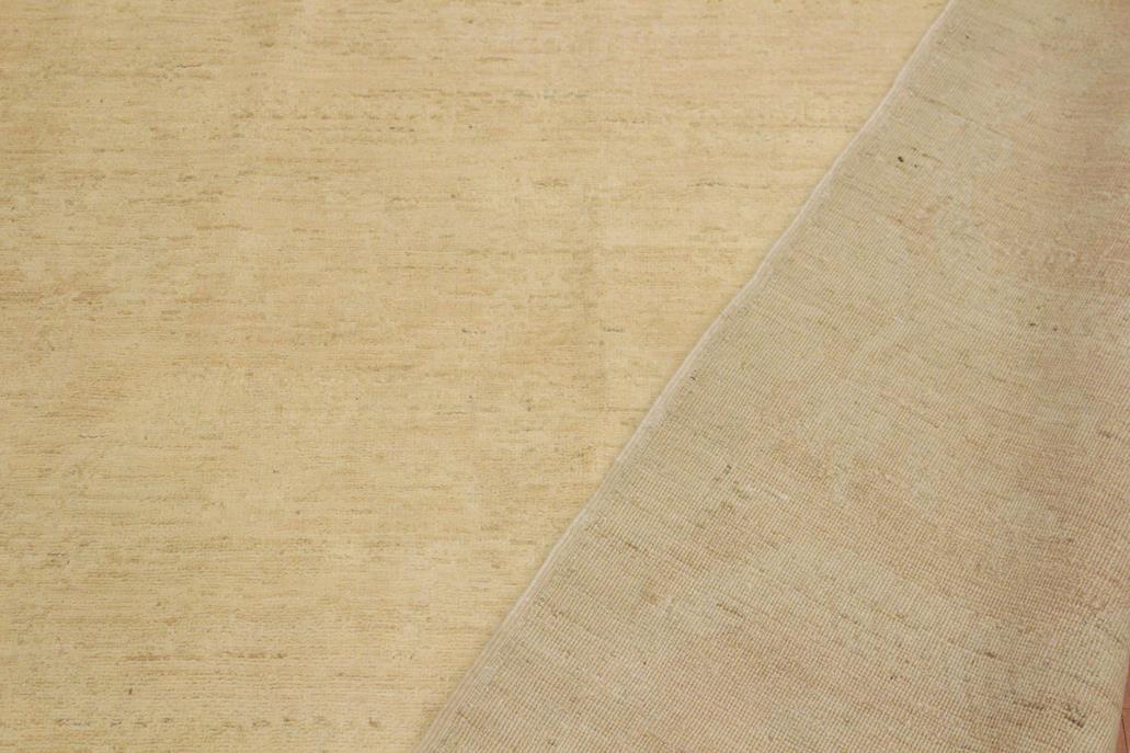 handmade Modern Kafkaz Lt. Tan Tan Hand Knotted RECTANGLE 100% WOOL area rug 10 x 14