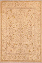 handmade Traditional Kafkaz Beige Gold Hand Knotted RECTANGLE 100% WOOL area rug 8 x 10