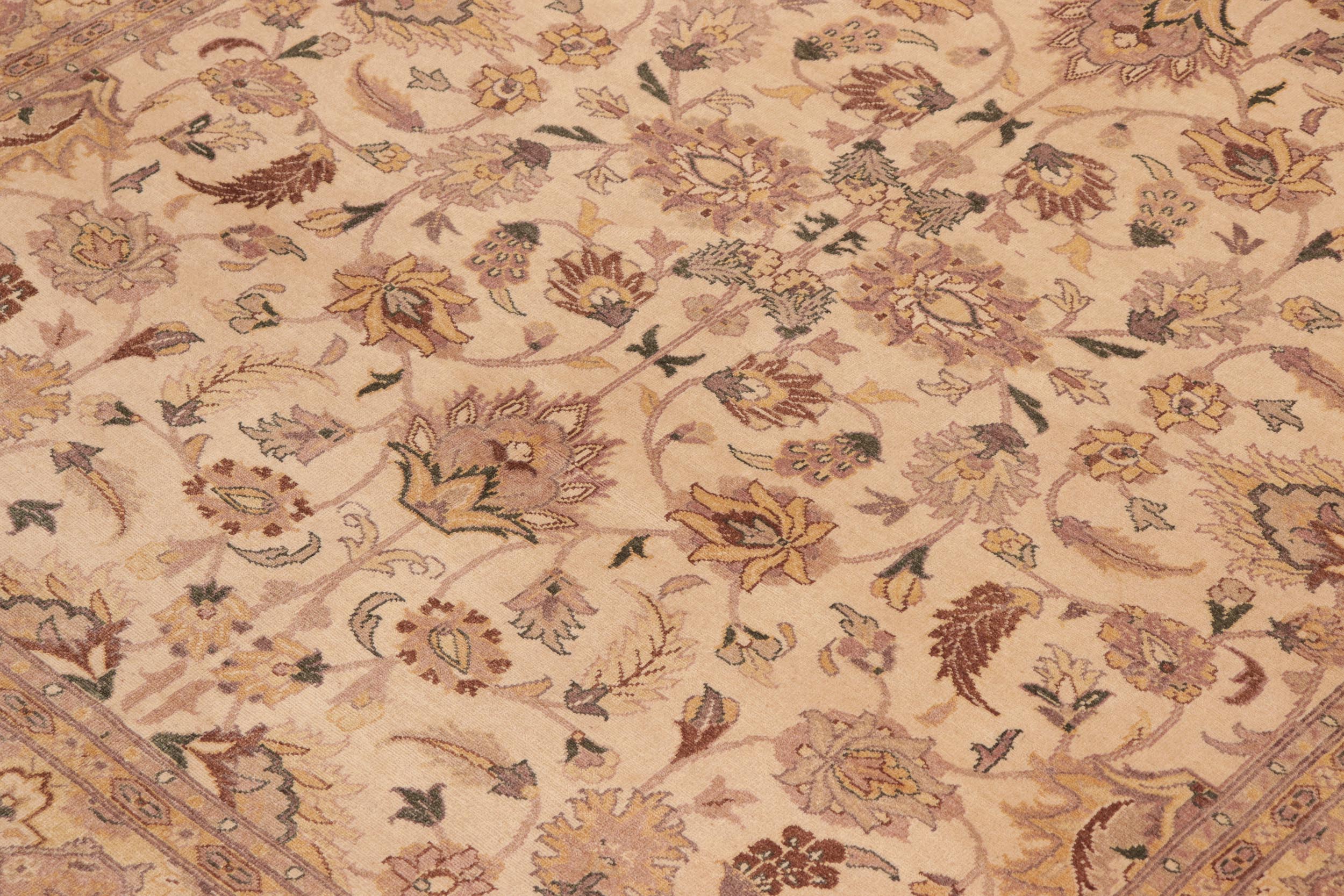 handmade Traditional Kafkaz Beige Green Hand Knotted RECTANGLE 100% WOOL area rug 8x10