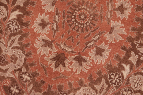 handmade Traditional Tajdar Brown Brown Hand Knotted RECTANGLE 100% WOOL area rug 8x10