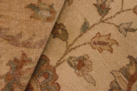 handmade Transitional Kafkaz Beige Beige Hand Knotted RECTANGLE 100% WOOL area rug 8' x 10'