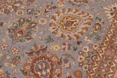 handmade Traditional Veg Dye Lt. Blue Beige Hand Knotted RECTANGLE 100% WOOL area rug 9' x 12'