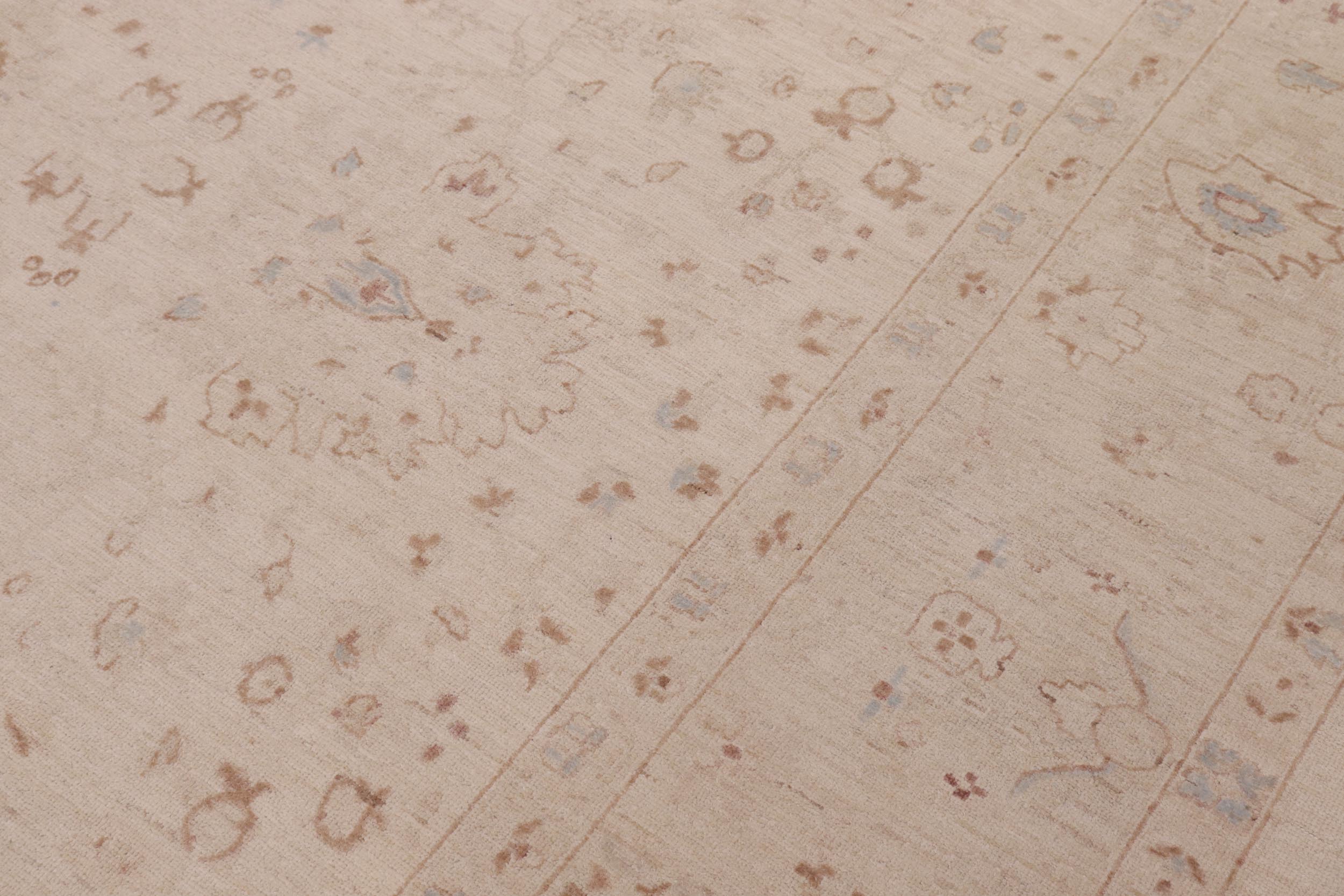 handmade Traditional Kafkaz Lt. Tan Tan Hand Knotted RECTANGLE 100% WOOL area rug 9x12
