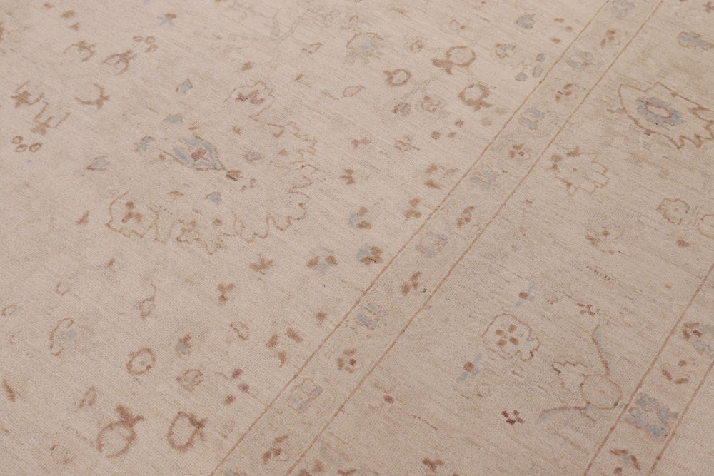 handmade Traditional Kafkaz Lt. Tan Tan Hand Knotted RECTANGLE 100% WOOL area rug 9x12