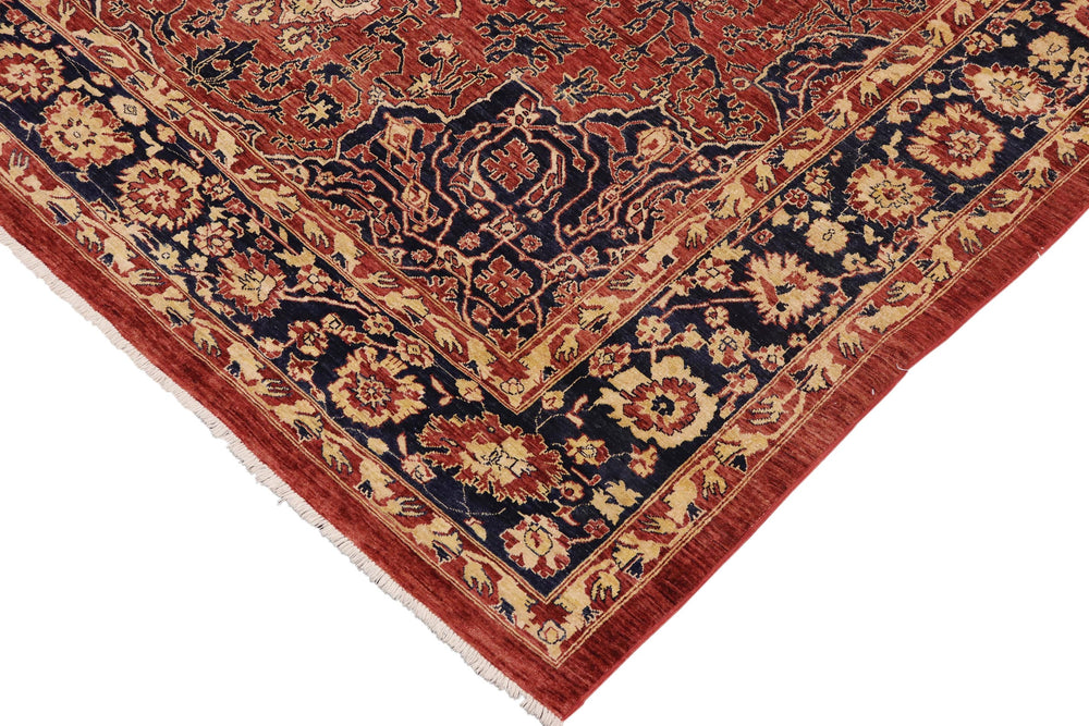 handmade Traditional Kafkaz Red  Hand Knotted RECTANGLE 100% WOOL area rug 9' x 12'