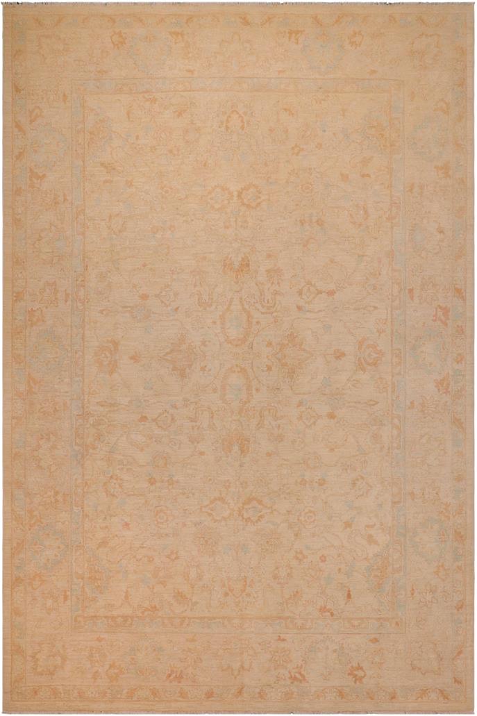 handmade Traditional Kafkaz Beige Green Hand Knotted RECTANGLE 100% WOOL area rug 9 x 12