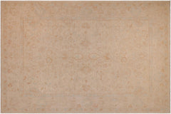 Chic Ziegler Gaynelle Beige/Green Hand Knotted Wool Rug - 9'0'' x 11'7''