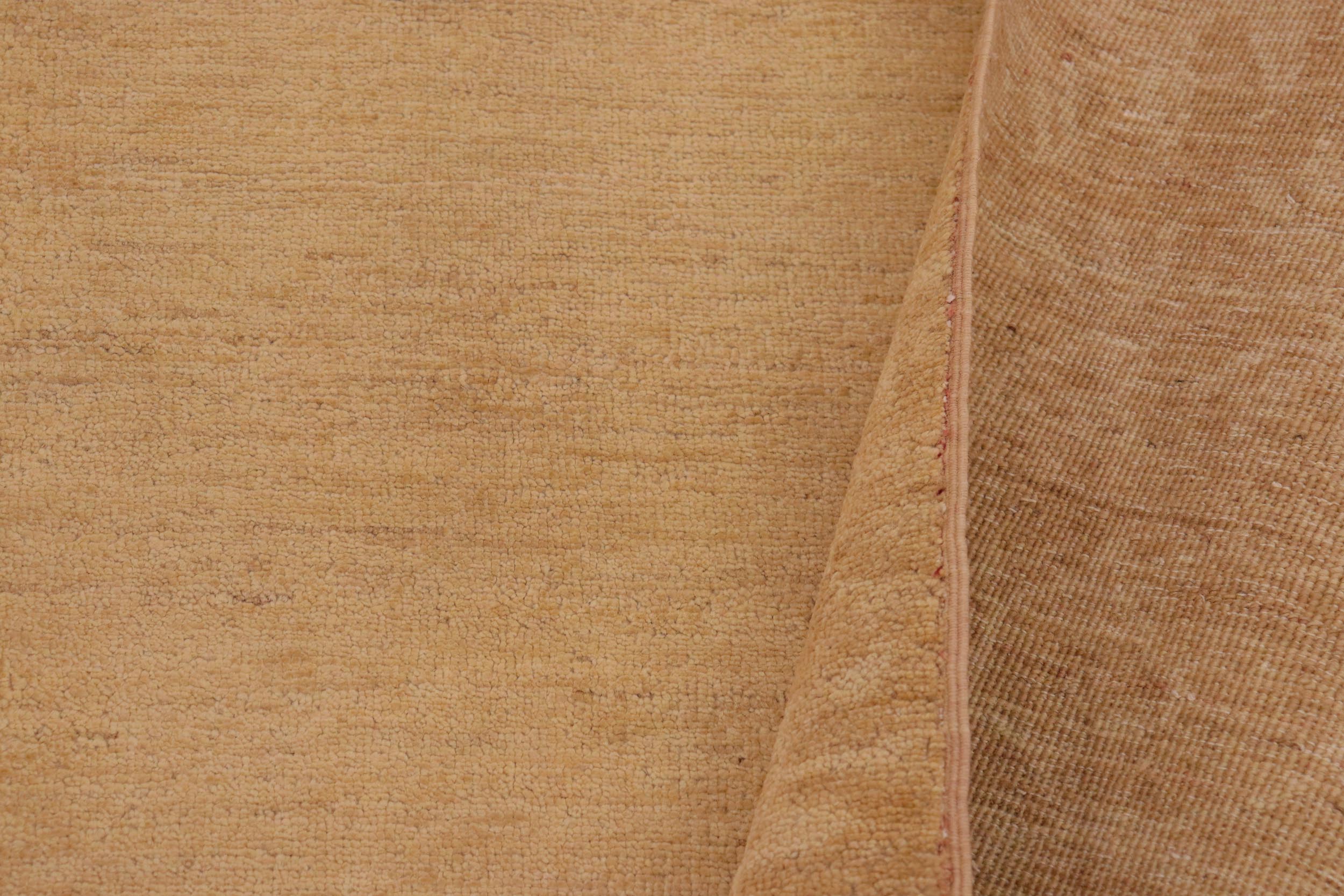 handmade Modern Kafkaz Tan Beige Hand Knotted RECTANGLE 100% WOOL area rug 9' x 11'