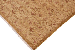 handmade Modern Kafkaz Green Brown Hand Knotted RECTANGLE 100% WOOL area rug 9' x 12'