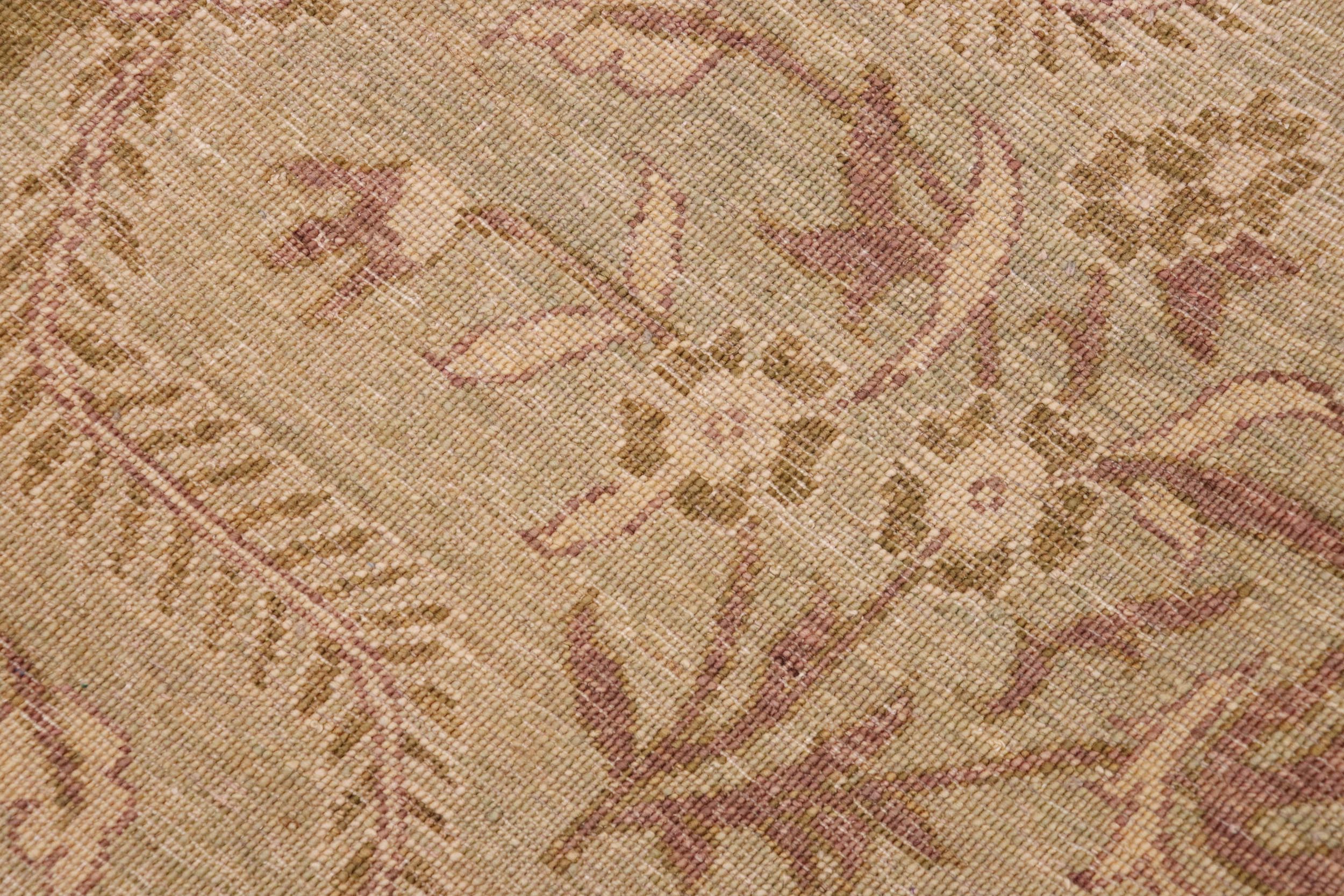handmade Modern Kafkaz Green Brown Hand Knotted RECTANGLE 100% WOOL area rug 9' x 12'
