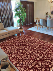 handmade Modern Kafkaz Wine Red Lt. Brown Hand Knotted RECTANGLE 100% WOOL area rug 9' x 12'