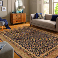 handmade Transitional Kafkaz Blue Green Hand Knotted RECTANGLE 100% WOOL area rug 9 x 12
