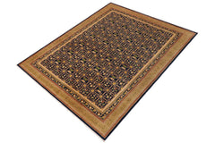 handmade Transitional Kafkaz Blue Green Hand Knotted RECTANGLE 100% WOOL area rug 9 x 12