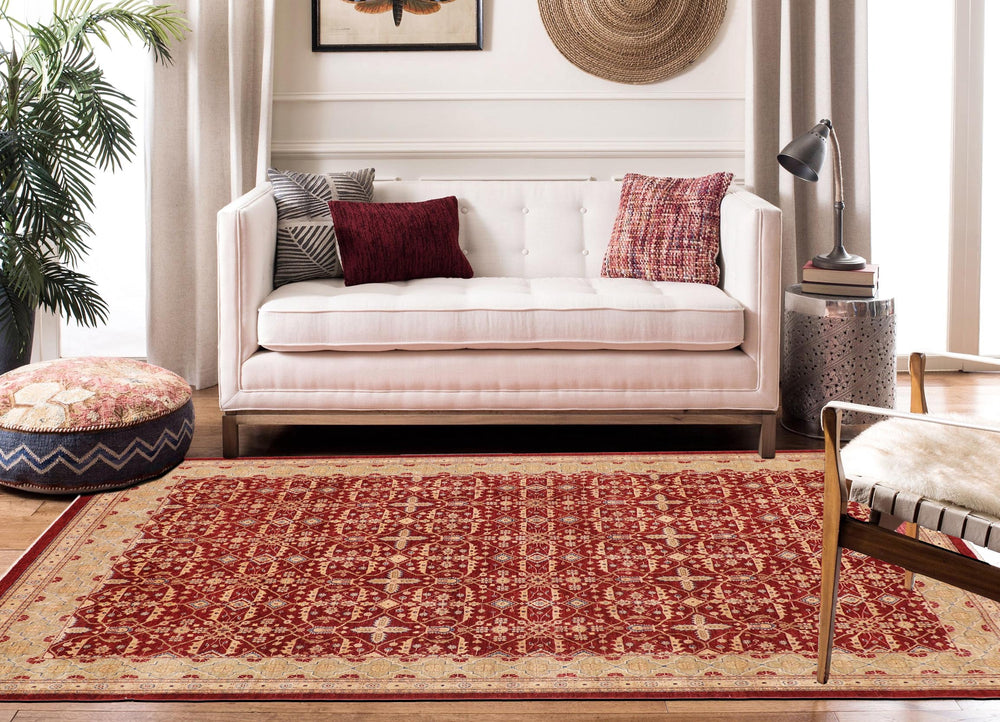 handmade Transitional Kafkaz Red Lt. Green Hand Knotted RECTANGLE 100% WOOL area rug 9' x 12'
