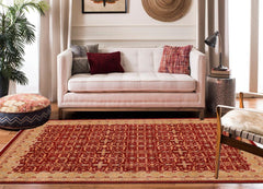 handmade Transitional Kafkaz Red Lt. Green Hand Knotted RECTANGLE 100% WOOL area rug 9 x 12