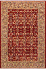 handmade Transitional Kafkaz Red Lt. Green Hand Knotted RECTANGLE 100% WOOL area rug 9 x 12