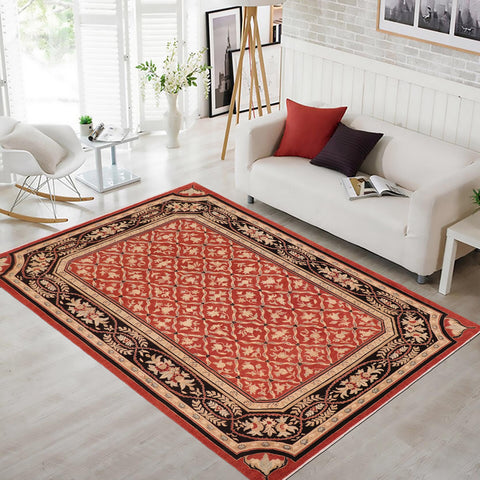 handmade Transitional Kafkaz Red Black Hand Knotted RECTANGLE 100% WOOL area rug 10' x 14'