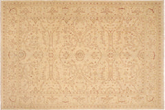 handmade Traditional Kafkaz Beige Lt. Brown Hand Knotted RECTANGLE 100% WOOL area rug 9x12