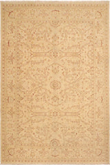 handmade Traditional Kafkaz Beige Lt. Brown Hand Knotted RECTANGLE 100% WOOL area rug 9 x 12