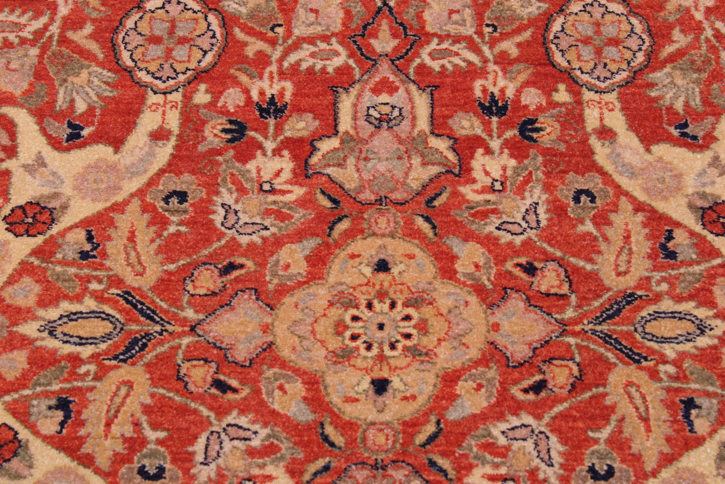handmade Transitional Lahore Rust Tan Hand Knotted RECTANGLE 100% WOOL area rug 8' x 12'