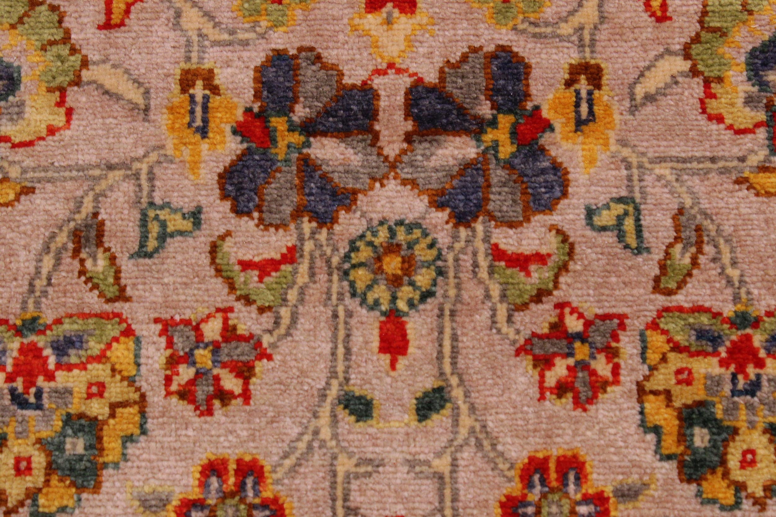 handmade Transitional Design Lt. Gray Lt. Green Hand Knotted RECTANGLE 100% WOOL area rug 9' x 12'