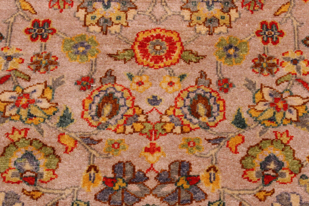 handmade Transitional Design Lt. Gray Lt. Green Hand Knotted RECTANGLE 100% WOOL area rug 9' x 12'