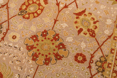 Vintage Persian Batish Kenda Tan/Tan Wool Rug - 9'2'' x 11'11''