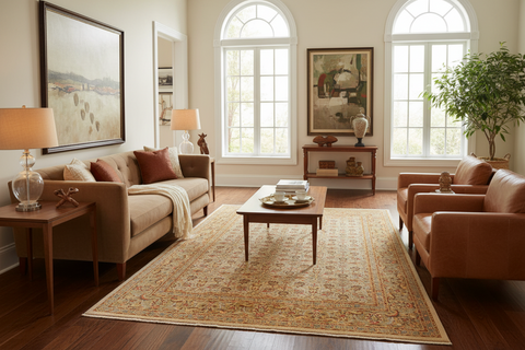 handmade Transitional  Lt. Gray Lt. Green Hand Knotted RECTANGLE 100% WOOL area rug 9' x 12'