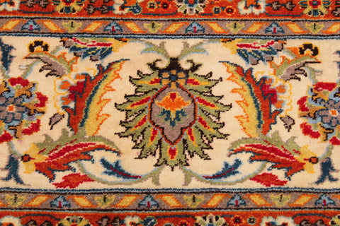 handmade Transitional Veg Dye Lt. Blue Ivory Hand Knotted RECTANGLE 100% WOOL area rug 9' x 12'