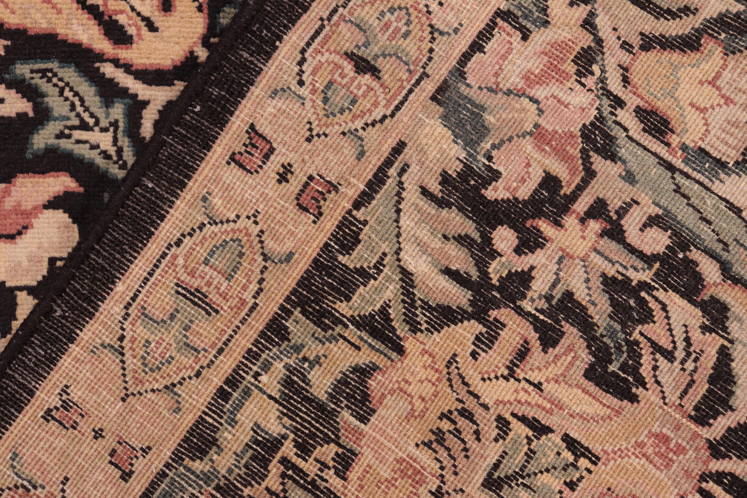 handmade Transitional Gulshan Black Red Hand Knotted RECTANGLE 100% WOOL area rug 8x10