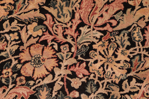 handmade Transitional Gulshan Black Red Hand Knotted RECTANGLE 100% WOOL area rug 6x9