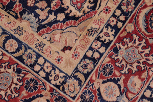 handmade Transitional Sultanabad Blue Blue Hand Knotted RECTANGLE 100% WOOL area rug 8x10