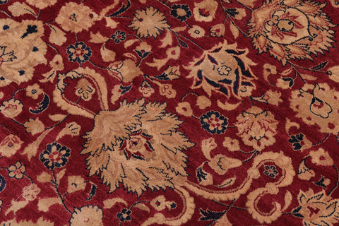 handmade Traditional Kashan Red Blue Hand Knotted RECTANGLE 100% WOOL area rug 8x10