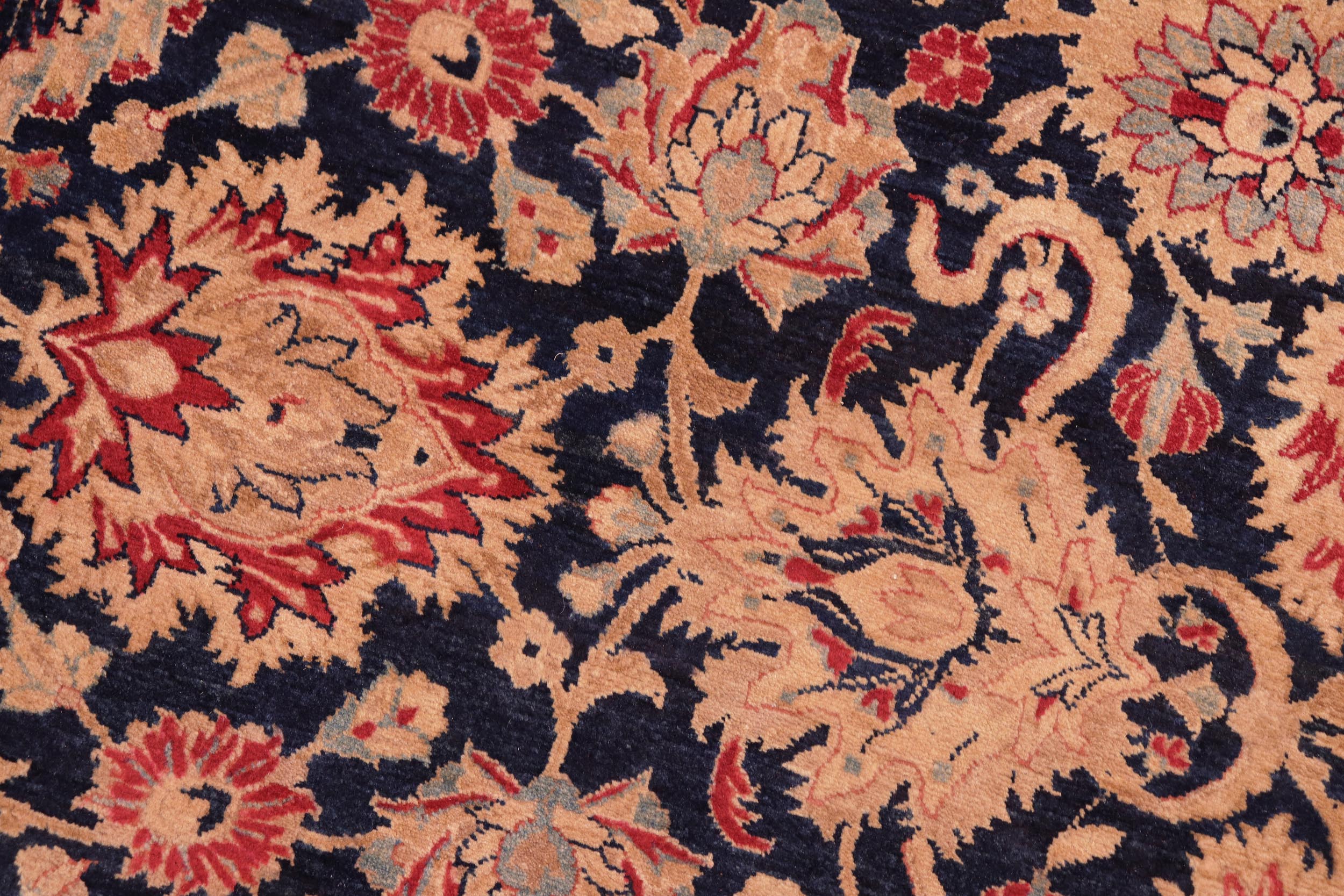 handmade Transitional Anmol Agra Blue Red Hand Knotted RECTANGLE 100% WOOL area rug 8 x 10