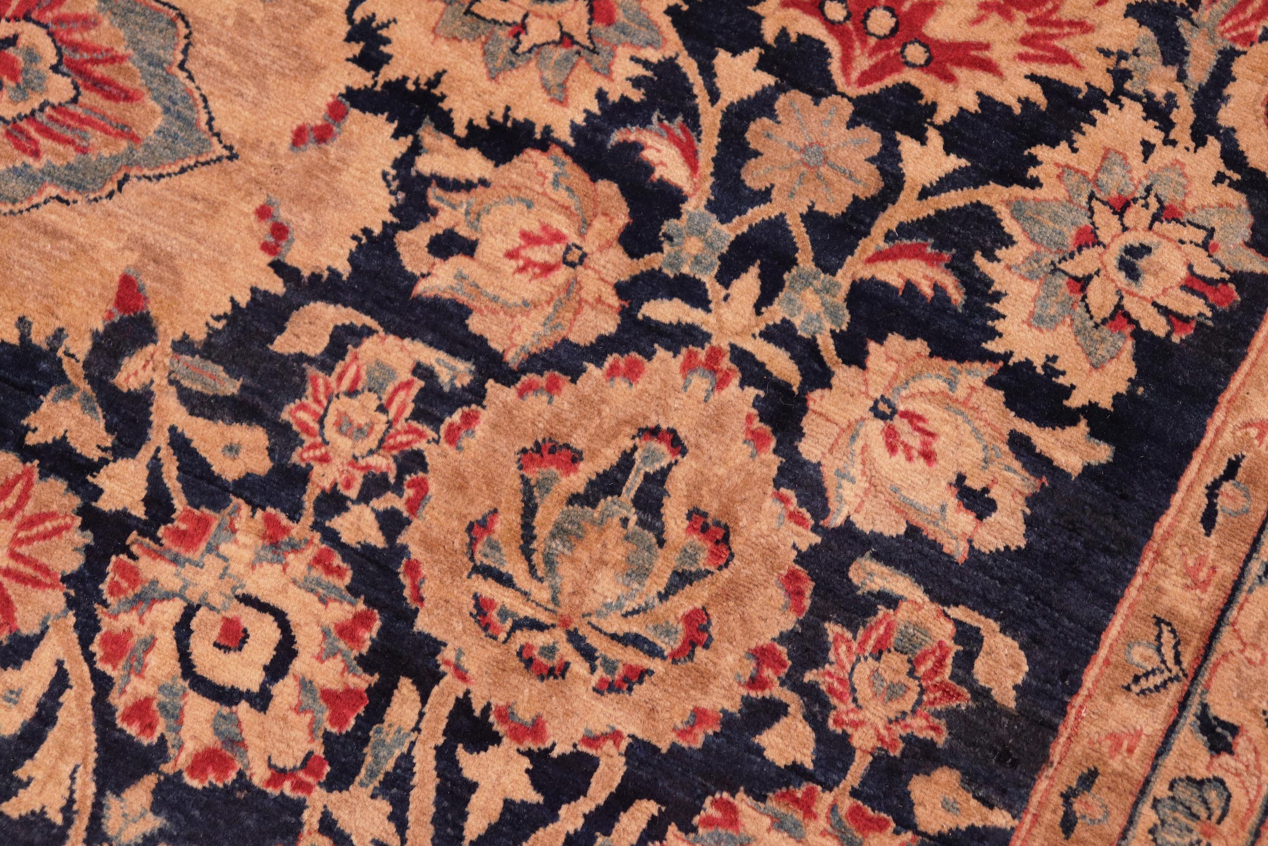 handmade Transitional Anmol Agra Blue Red Hand Knotted RECTANGLE 100% WOOL area rug 8 x 10