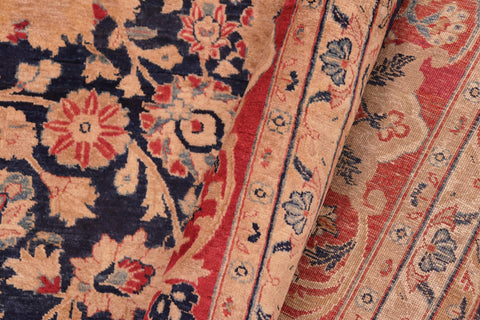 handmade Transitional Anmol Agra Blue Red Hand Knotted RECTANGLE 100% WOOL area rug 8x10