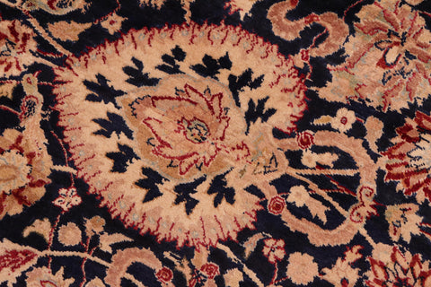 handmade Transitional Anmol Agra Blue Red Hand Knotted RECTANGLE 100% WOOL area rug 8x11