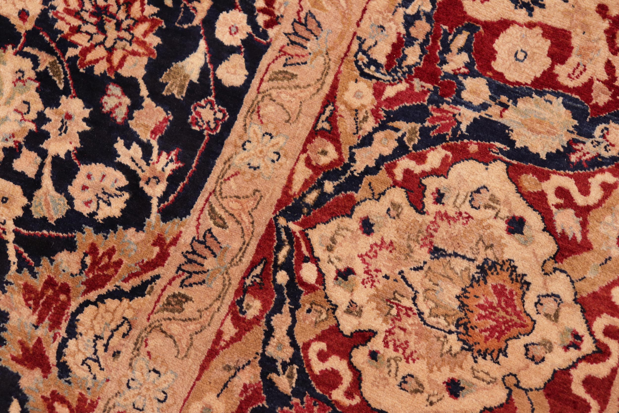 handmade Transitional Anmol Agra Blue Red Hand Knotted RECTANGLE 100% WOOL area rug 8 x 11