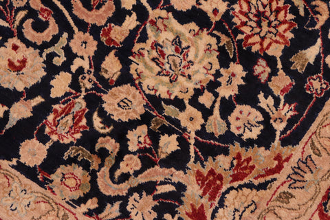 handmade Transitional Anmol Agra Blue Red Hand Knotted RECTANGLE 100% WOOL area rug 8x11
