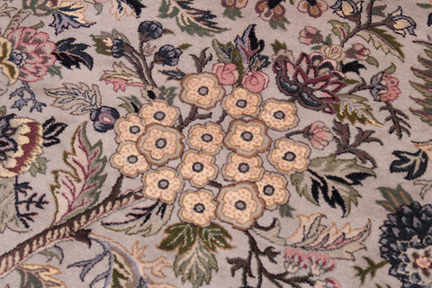 handmade Traditional Nagi Lt. Gray Lt. Gray Hand Knotted RECTANGLE 100% WOOL area rug 9x12