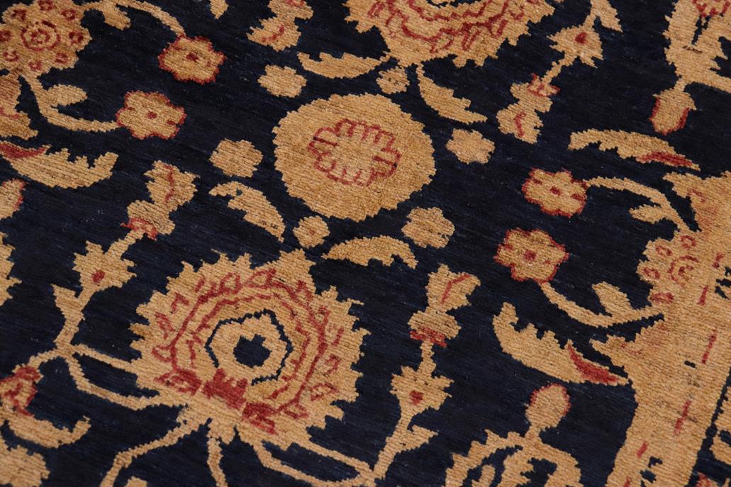 handmade Transitional Kafkaz Blue Red Hand Knotted RECTANGLE 100% WOOL area rug 9 x 12