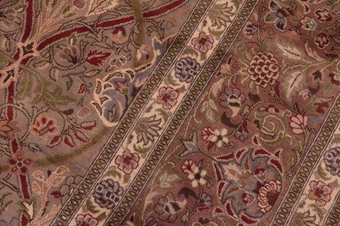handmade Transitional Mujahid Lt. Green Red Hand Knotted RECTANGLE 100% WOOL area rug 9x12