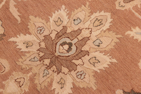 handmade Traditional Kafkaz Brown Tan Hand Knotted RECTANGLE 100% WOOL area rug 8x10