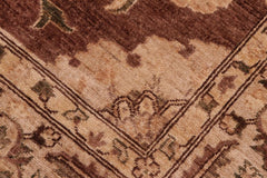 handmade Traditional Kafkaz Brown Tan Hand Knotted RECTANGLE 100% WOOL area rug 8 x 10